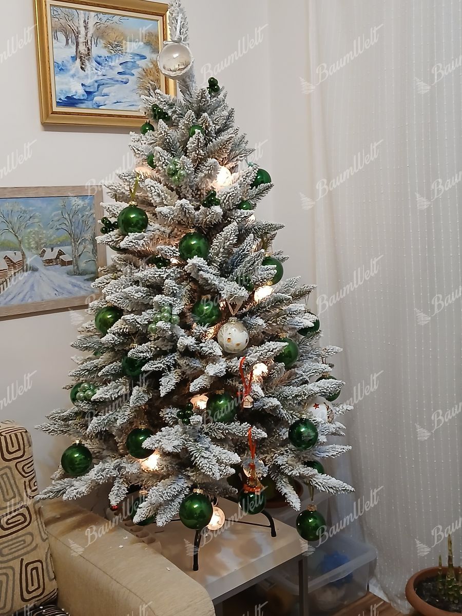 Künstlicher Weihnachtsbaum Weiß-Fichte 150cm
