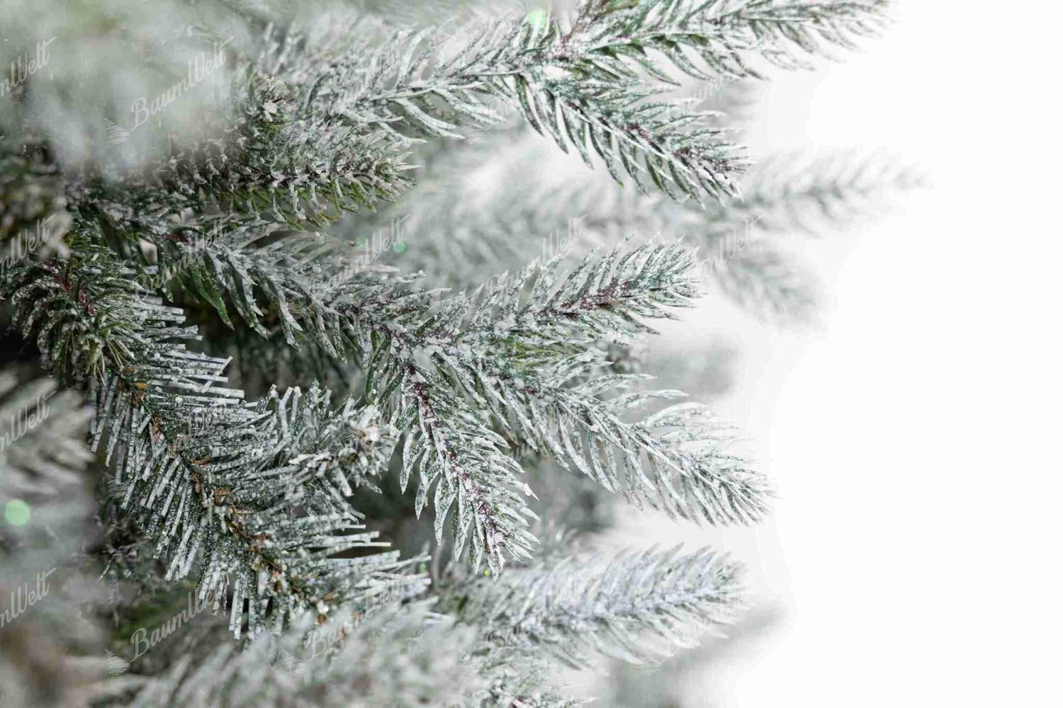 Künstlicher Weihnachtsbaum 3D Frostige Fichte im Topf 150cm