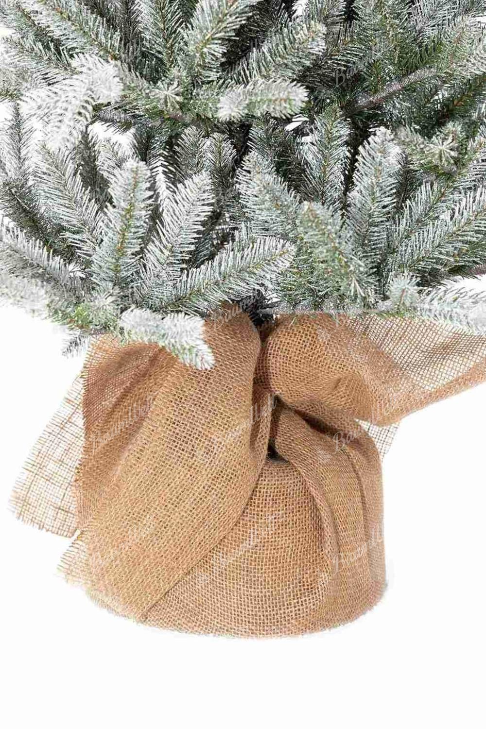 Künstlicher Weihnachtsbaum 3D Frostige Fichte im Topf 150cm