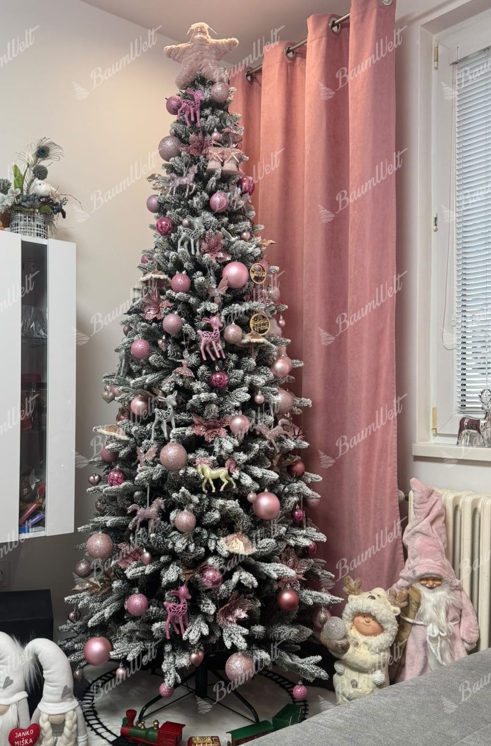Weihnachtsbaum 3D-Königsfichte schlank 210cm